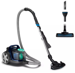 Пылесос Philips FC9573 PowerPro Active, серый/зеленый