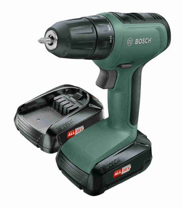 Аккумуляторная дрель-шуруповерт BOSCH UniversalDrill 18 1.5Ач х2 коробка 30 Н·м