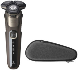 Электробритва Philips S5589/30, коричневая кожа