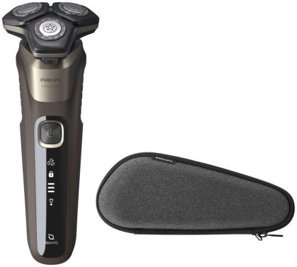 Электробритва Philips S5589/30, коричневая кожа