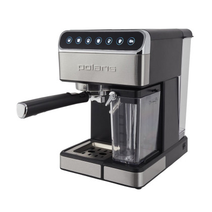 Кофеварка рожковая Polaris PCM 1535E Adore Cappuccino, нержавеющая сталь