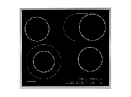 Стеклокерамическая панель Samsung NZ64T3516CK с расширяемой зоной нагрева, Чёрный