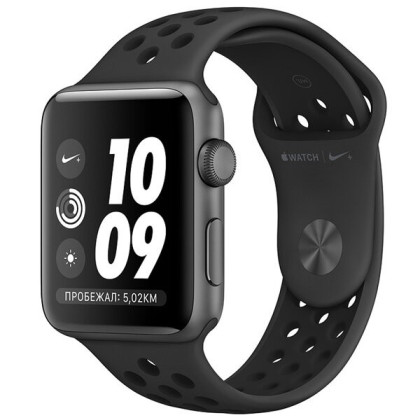 Часы Apple Watch Series 3 38mm Aluminum Case with Nike Sport Band Space Gray/Anthracite/Black